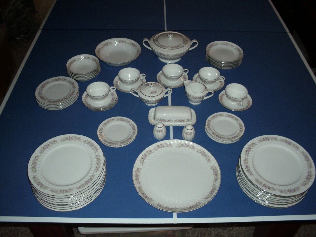 Dansico Teahouse Rose Dansico fine china 60 piece set | eBay