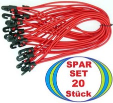 20 x tarpaulin tensioner 25 cm red clamping rubber clamping fix hook expander rubber tensioner