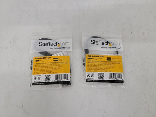 StarTech MUYHSMFF-3.5mm Mini Jack Male To 2 X 3.5mm Mini Jack Female (lot of 2) | eBay