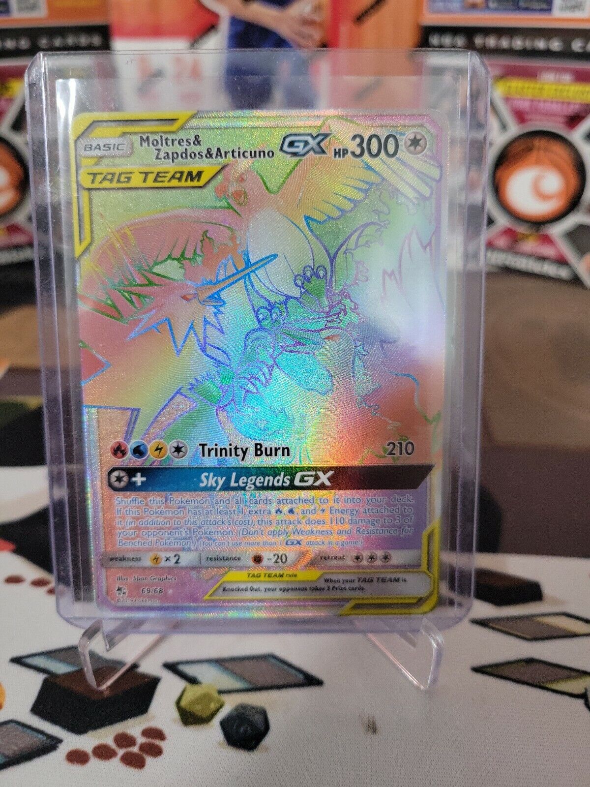 Moltres & Zapdos & Articuno Tag Team GX - 44/68 - Hidden Fates – Card  Cavern Trading Cards, LLC