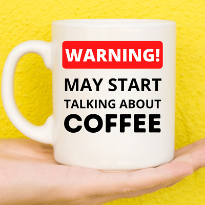 Warnkaffeetasse | Kaffeegeschenk | Geschenke für Kaffeeliebhaber | Geburtstagstasse