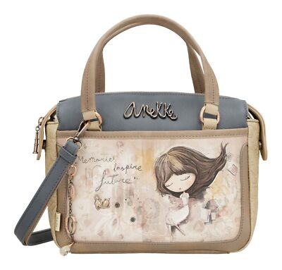 Anekke Memories Bowling Bag M Umhängetasche Tasche Multicolor taupe hellbraun