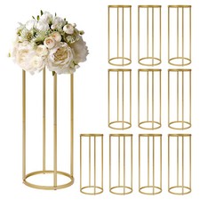 10X Metal Flower Stand Vase Column Stand Wedding Flower Stand Party Centerpieces