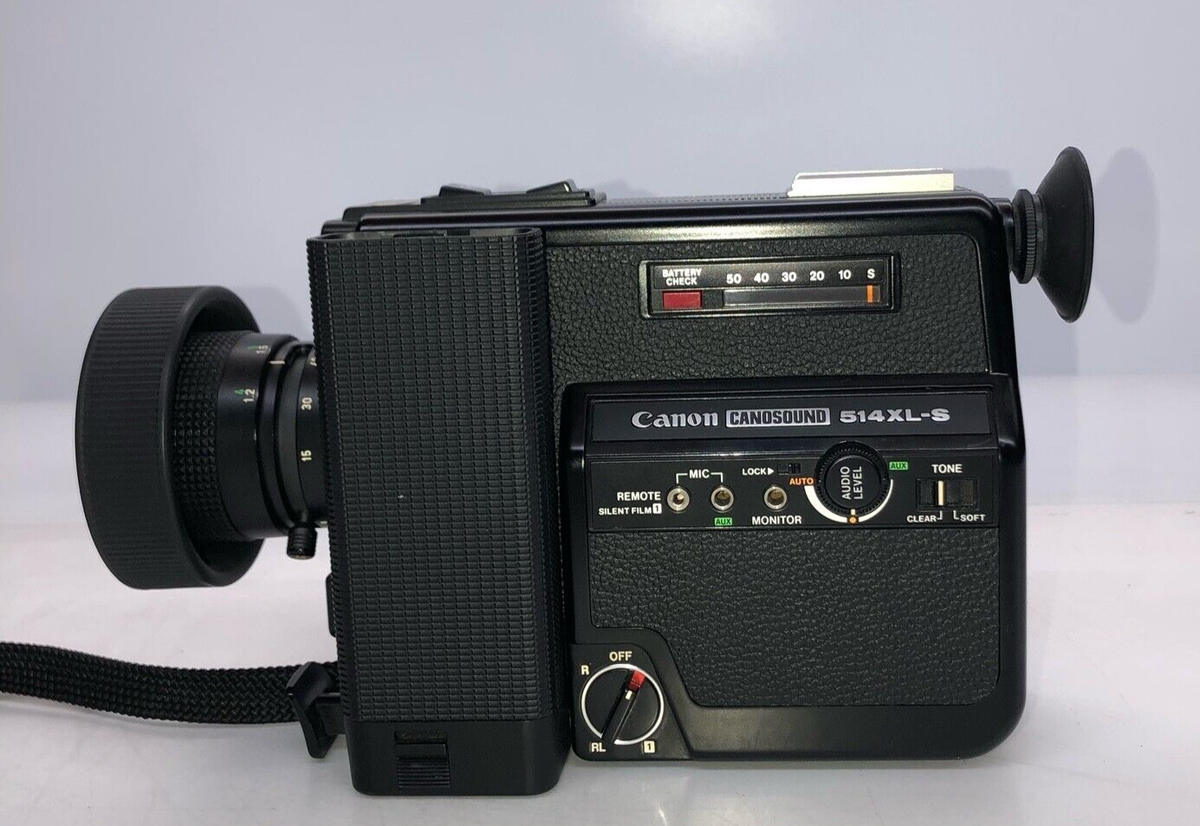 【美品】 Canon Canosound 514XL-S 動作品 Canon Canosound 514 XL-S Super 8 Film Movie Camera *FOR PARTS