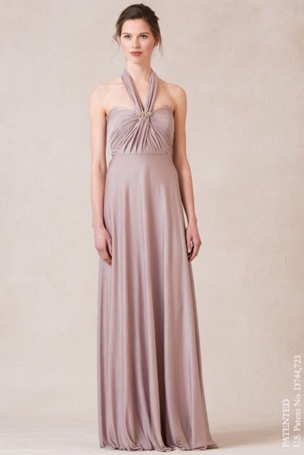 slim fit dress slacks Chicsew Mix and Match Rose Gold Satin Long Bridesmaid Dresses Sexy Side Split Mermaid / Mismatched Bridesmaid Dresses, rose-gold / B main image 0