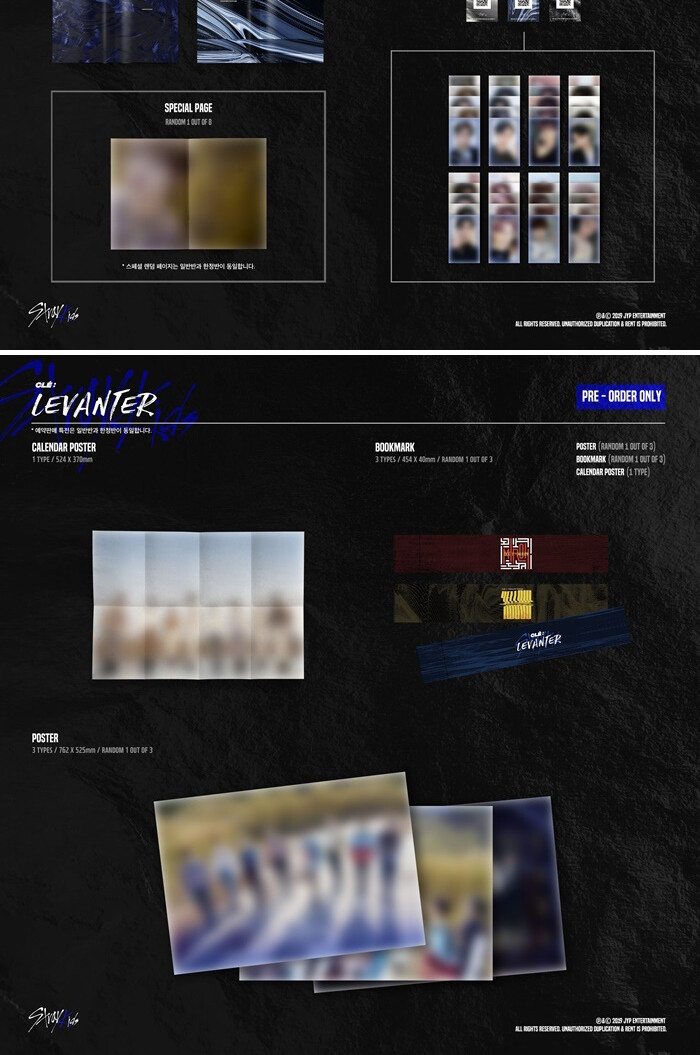 STRAY KIDS [CLE:LEVANTER] Album NORMAL 2 Ver SET+POSTER+Photo Book