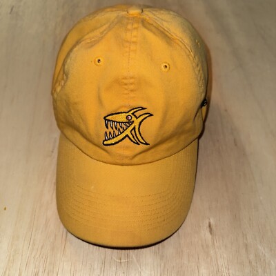 Nags Head Big Hed Designs Shark Yellow Baseball Cap Hat