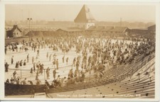 PHOTO ON POSTCARD OF TROPICAL ICE GARDENS - WESTWOOD VILLAGE, CA