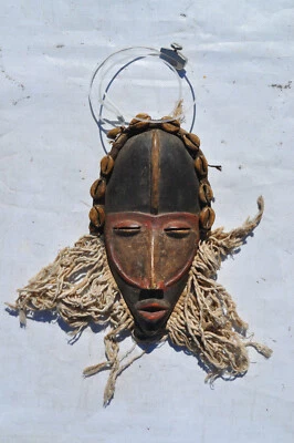 Afrikanische Maske Handarbeit  - Bild 1 von 4