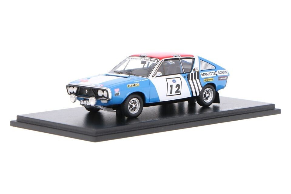 Renault 17 N°12 Spark S6444 replique historique 1/43 en resine haute finition