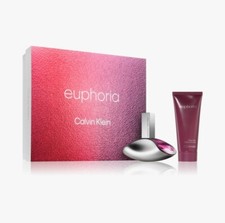 Image of Calvin Klein Euphoria 50ml Eau de Parfum 100ml Body Lotion Gift Set for Women