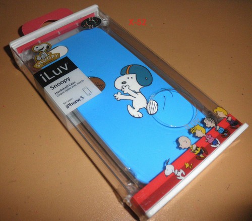 Snoopy Peanuts iPhone 5 blue iLUV Hard Shell Case Charlie Brown Lucy Linus toy - Picture 1 of 4