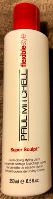 Paul Mitchell Super Sculpt - Quick Drying Styling Glaze - 8.5 FL OZ - NEW