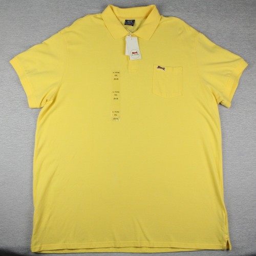 Le Tigre Polo Shirt Mens Size XXL Lemon Drop Stretch Cotton