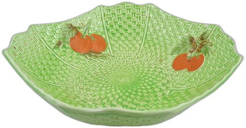 Vintage Crown Devon Green Square Serving Bowl\Dish with Red Leaf Tomato. - Picture 6 of 13