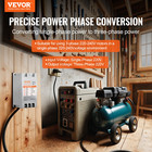 Vevor 3 Phase Converter- 7.5Hp 23A 220V Single Phase to 3 Phase Converter