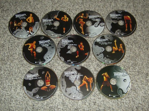 insanity (dvd, 2013, 10-disc set) beachbody w/ shaun t