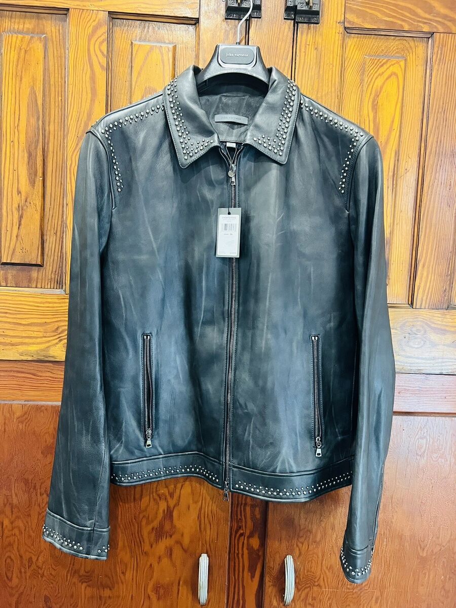John Varvatos Collection Sharkey Blouson Leather Jacket John Varvatos Collection Sharkey Blouson Leather Jacket