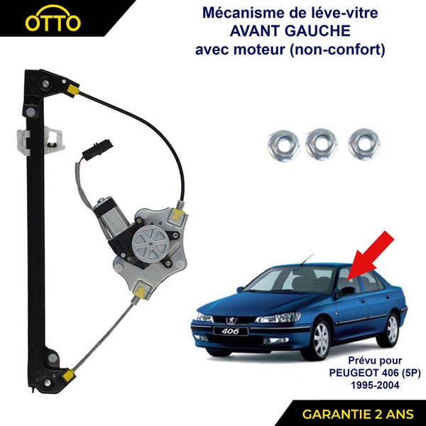 Elektrische Fensterheber Mechanismus Vorne Links Leiter Peugeot 406 1995-2004-image