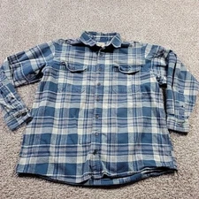Red Head Flannel Shirt Jacket Mens 2XLT Blue Button Up Long Sleeve Pockets Heavy