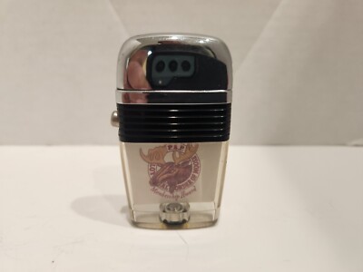 Vintage Scripto VU Lighter P.A.P. Loyal Order of Moose with Black Band