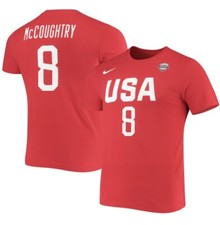 Team USA Women's Basketball Nike Angel McCoughtry #8 Red Dri Fit shirt size M