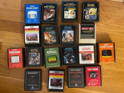 Vintage Atari 2600 games lot 18 favorite games