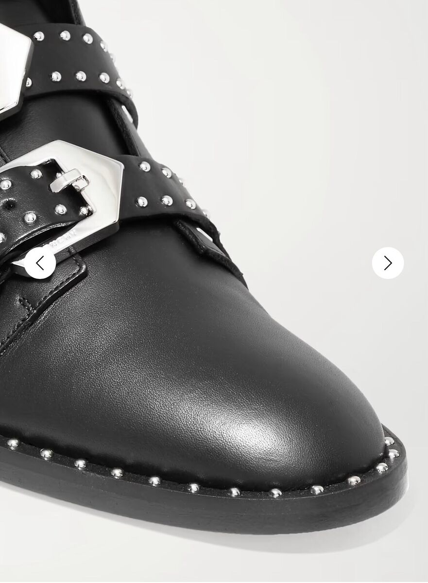 Givenchy Leather Studded Buckle Boots NEW | eBay Givenchy Leather Studded Buckle Boots NEW | eBay