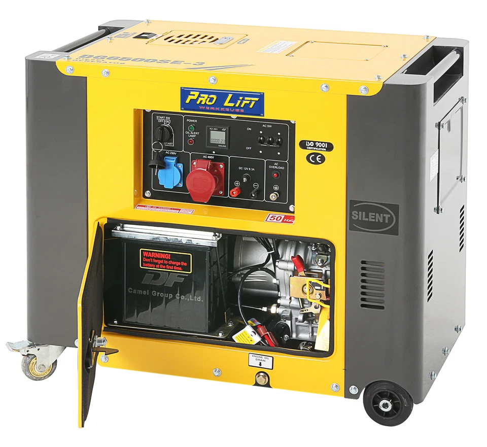 Stromerzeuger 5,5kW Diesel Silent Notstromaggregat 230/400V Stromaggregat W2463 - Bild 3 von 4