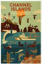 Channel Islands National Park California, Lighthouse Boat etc. - Modern Postcard