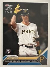 2023 Topps Now Drew Maggi RC #190 Pittsburgh Pirates Blue Parallel 12/49
