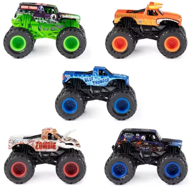 Monster Jam, Official Pit Party 5-Pack of 1:64 Scale Monster Truck