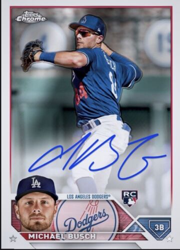 2023 Topps Chrome RC Auto Rookie Signature MICHAEL BUSCH Digital - Picture 1 of 1