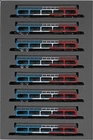 KATO N Gauge K5000 Tricolor Color 8-Car Set 10-1603