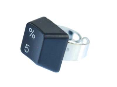 Tastatur Ring Miniblings WUNSCHZAHL Ziffer Nummer 123 Computer PC Nerd - Bild 1 von 4