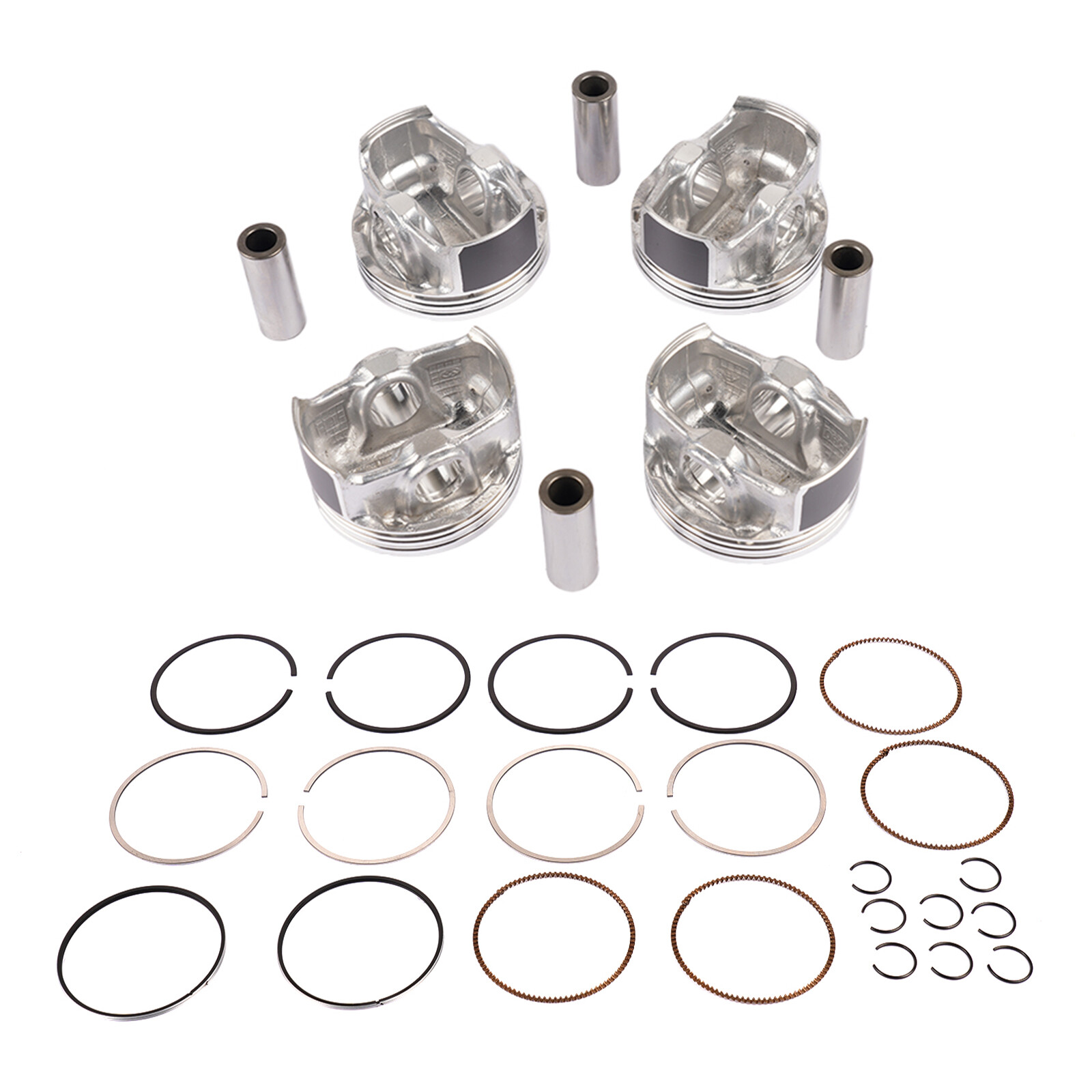 Set of 4 Engine Pistons & Rings 55567934 For Chevy Cruze 201116 1.8L