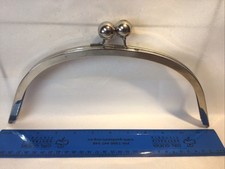 Vintage Purse Frame Silver Coloured Handbag Making Craft Project 12” Wide