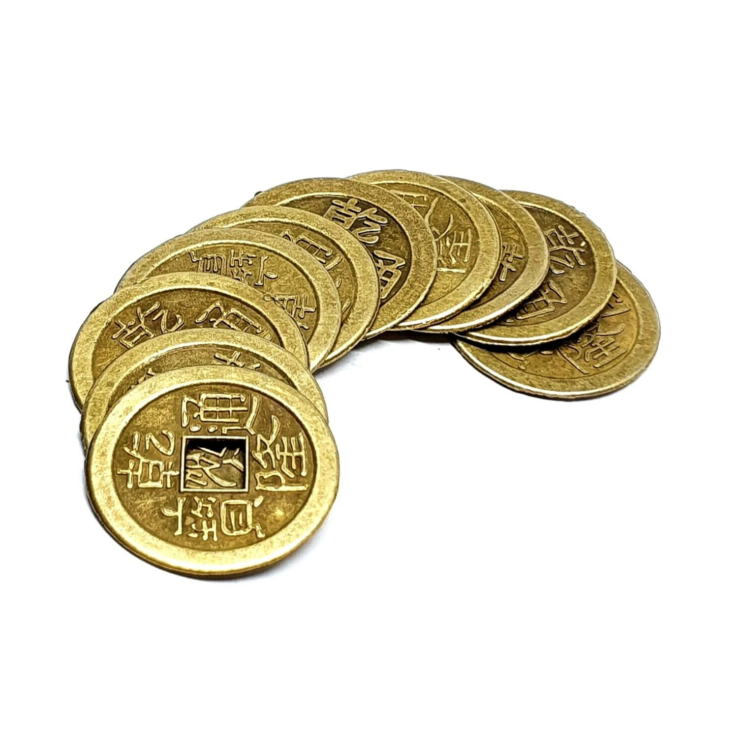 Feng Shui Lucky Money Coins Emperor Fortune Wealth 24mm Chinese Dynasty X 10