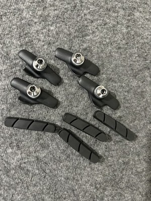 Campagnolo matt schwarz Felgenbremsklötze und Träger/Backen Veloce Mirage 2 Paar