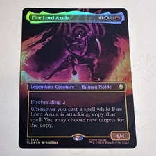 Magic The Gathering Fire Lord Azula 0334 Borderless Foil Rare Avatar TLA MTG