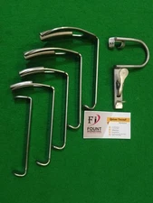 Davis Mouth Gag with Tonsil plates Adult 5 Attachments Surgical Instrument