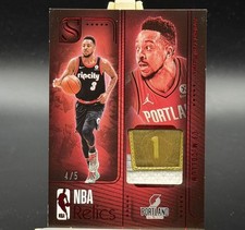2024-25 Silhouette CJ McCollum Championship Tags 4/5 Patch