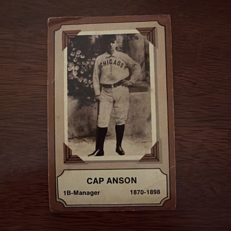 Cap Anson 1975 Fleer Official Major League Patches - Pioneers of Baseball #1