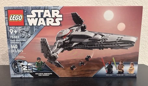 New LEGO Darth Maul's Sith Infiltrator 75383 Star Wars Set 640 Pieces Exclusive!