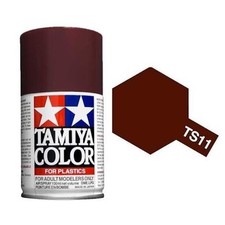 TAMIYA Tamiya TS-11 - Marron brillant - Maroon - bombe 100 ml