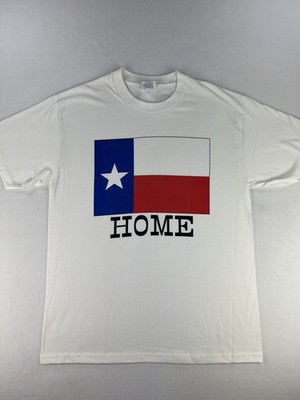 Vintage 90s Hanes Heavyweight Single Stitch Texas Home White T-Shirt Mens Sz XL
