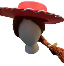 Disney Pixar Toy Story Jessie Disfraz Vaquera Sombrero con Peluca Trenzada
