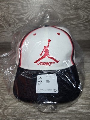 Air Jordan x Awake NY Club Cap Sail Red Leather Strap FZ0625-133 Size M/L NEW