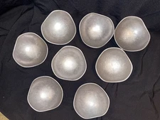 Vintage 8 Bon Chef Pewter Serving Bowls 6.5" Footed