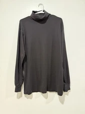 St Johns Bay Black Turtleneck Shirt Base Layer XL  Long Sleeve